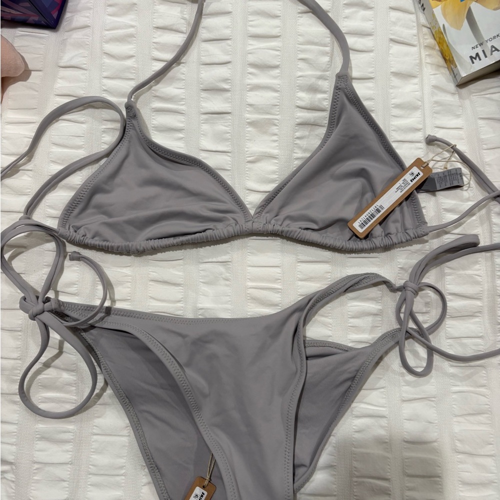 Skims gray Triangle Bikini Set Medium